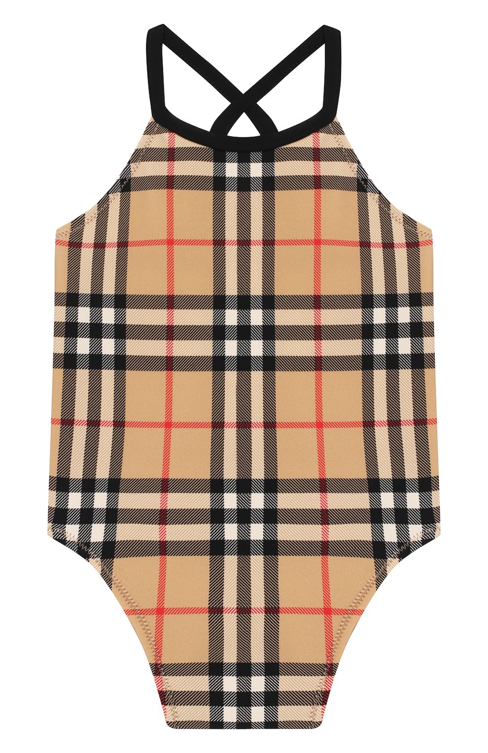 Детского слитный купальник BURBERRY бежевого цвета, арт. 8026375 | Фото 1