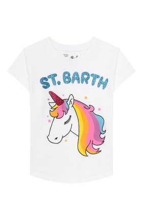 Детская хлопковая футболка MC2 SAINT BARTH белого цвета по цене 5170 руб., арт. STBK EMMA/EMM0001 | Фото 1 Детская хлопковая футболка MC2 SAINT BARTH белого цвета, арт. STBK EMMA/EMM0001 | Фото 1
