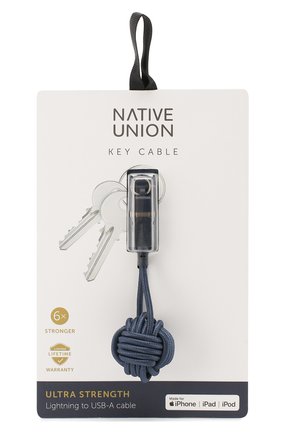 Брелок с зарядным кабелем key cable NATIVE UNION синего цвета, арт. KEY-L-MAR | Фото 1 (Кросс-КТ: Деактивировано)