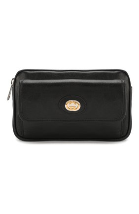 Мужская кожаная поясная сумка GUCCI черного цвета по цене 88500 руб., арт. 598080/1GZ0X | Фото 1 Мужская кожаная поясная сумка GUCCI черного цвета, арт. 598080/1GZ0X | Фото 1