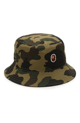 Мужская хлопковая панама BAPE зеленого цвета по цене 8995 руб., арт. 1G30180022 | Фото 1 Мужская хлопковая панама BAPE зеленого цвета, арт. 1G30180022 | Фото 1