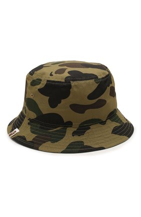 Мужская хлопковая панама BAPE зеленого цвета по цене 8995 руб., арт. 1G30180022 | Фото 2 Мужская хлопковая панама BAPE зеленого цвета, арт. 1G30180022 | Фото 2
