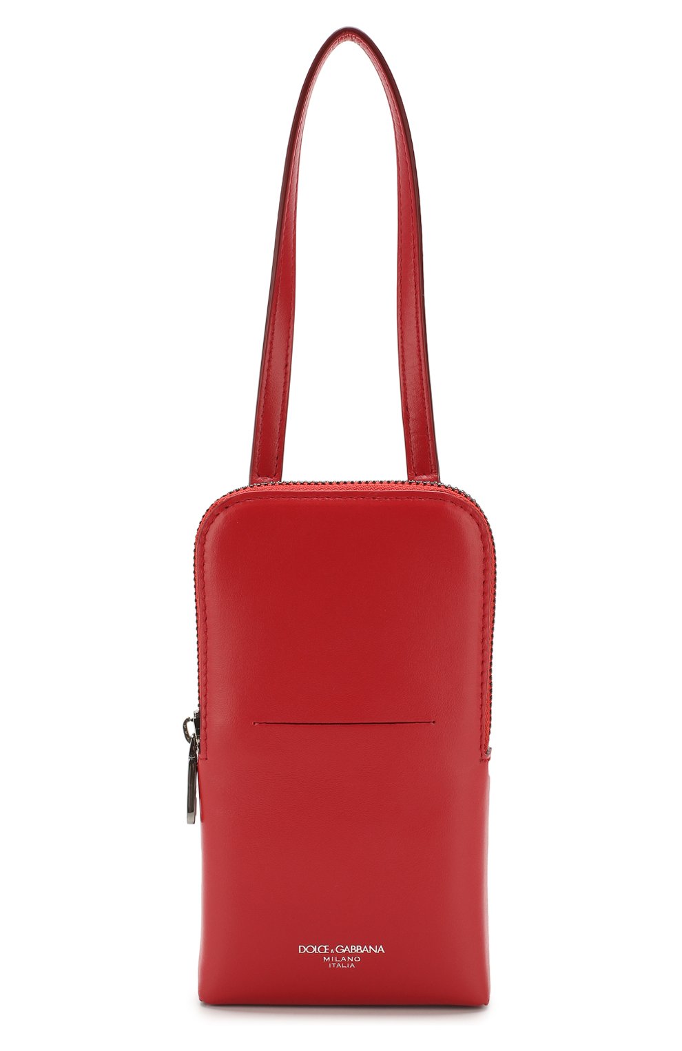 Мужского кожаный чехол для iphone DOLCE & GABBANA красного цвета, арт. BP2575/AJ806 | Фото 1