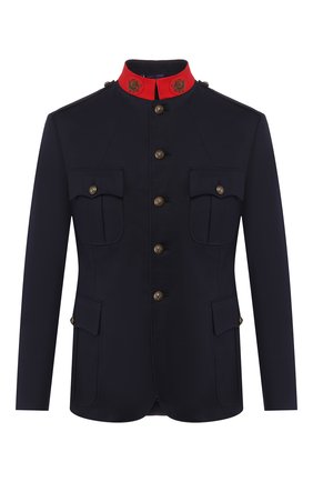 Мужской хлопковый пиджак RALPH LAUREN темно-синего цвета по цене 157500 руб., арт. 798798025 | Фото 1 Мужской хлопковый пиджак RALPH LAUREN темно-синего цвета, арт. 798798025 | Фото 1