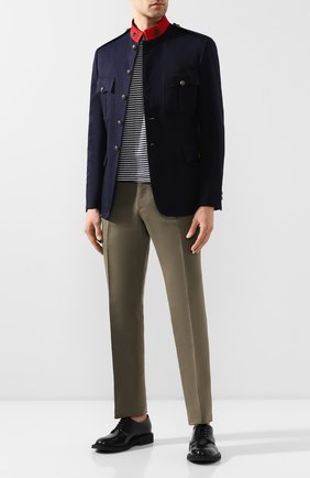 Мужской хлопковый пиджак RALPH LAUREN темно-синего цвета по цене 157500 руб., арт. 798798025 | Фото 2 Мужской хлопковый пиджак RALPH LAUREN темно-синего цвета, арт. 798798025 | Фото 2