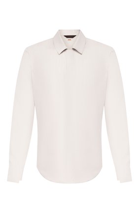 Мужская шелковая рубашка ZEGNA COUTURE светло-серого цвета по цене 94350 руб., арт. 702338/9PFZTC | Фото 1 Мужская шелковая рубашка ZEGNA COUTURE светло-серого цвета, арт. 702338/9PFZTC | Фото 1