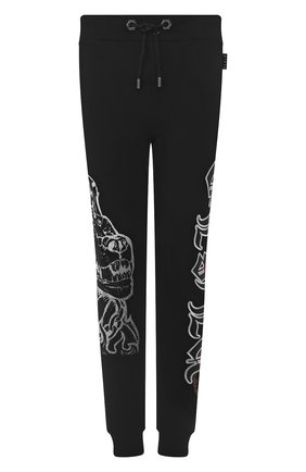 Мужской хлопковые джоггеры PHILIPP PLEIN черного цвета по цене 67950 руб., арт. P20C MJT1531 PJO002N | Фото 1 Мужской хлопковые джоггеры PHILIPP PLEIN черного цвета, арт. P20C MJT1531 PJO002N | Фото 1
