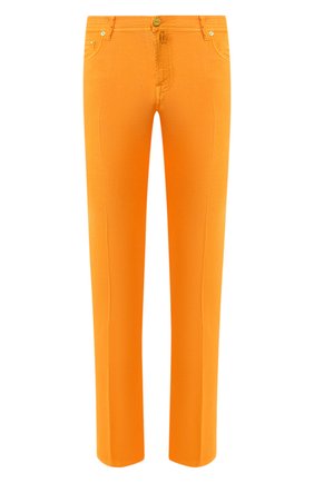 Мужские брюки KITON оранжевого цвета, арт. UPNJSJ07S73 | Фото 1 (Материал внешний: Хлопок, Синтетический материал; Длина (брюки, джинсы): Стандартные; Силуэт М (брюки): Чиносы; Случай: Повседневный; Стили: Кэжуэл; Региональные ограничения белый список (Axapta Mercury): RU)