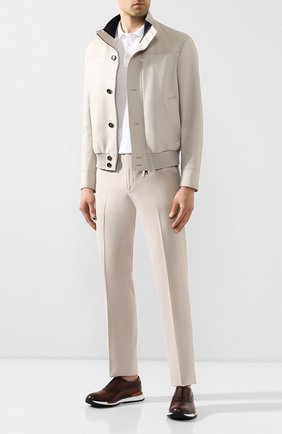 Мужские хлопковые брюки LORO PIANA кремвого цвета по цене 82800 руб., арт. FAL0982 | Фото 2 Мужские хлопковые брюки LORO PIANA кремвого цвета, арт. FAL0982 | Фото 2