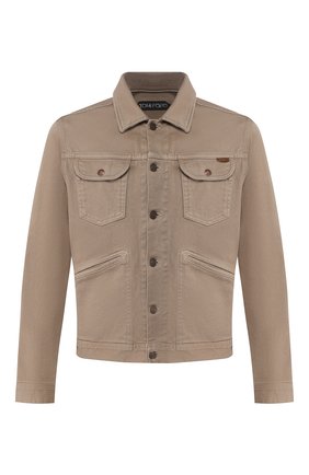 Мужская хлопковая куртка TOM FORD бежевого цвета по цене 95800 руб., арт. BUJ35/TFD116 | Фото 1 Мужская хлопковая куртка TOM FORD бежевого цвета, арт. BUJ35/TFD116 | Фото 1