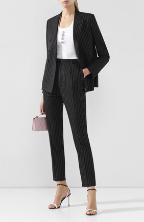 Женская топ из вискозы BALMAIN белого цвета по цене 63600 руб., арт. TF00297/K063 | Фото 2 Женская топ из вискозы BALMAIN белого цвета, арт. TF00297/K063 | Фото 2