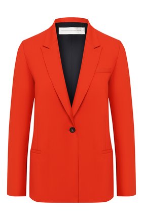 Женский двубортный жакет VICTORIA, VICTORIA BECKHAM красного цвета по цене 45600 руб., арт. 2120WJK000523B | Фото 1 Женский двубортный жакет VICTORIA, VICTORIA BECKHAM красного цвета, арт. 2120WJK000523B | Фото 1