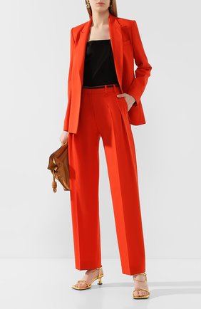 Женский двубортный жакет VICTORIA, VICTORIA BECKHAM красного цвета по цене 45600 руб., арт. 2120WJK000523B | Фото 2 Женский двубортный жакет VICTORIA, VICTORIA BECKHAM красного цвета, арт. 2120WJK000523B | Фото 2