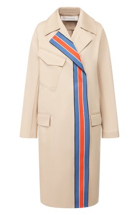 Женский хлопковый тренч VICTORIA, VICTORIA BECKHAM бежевого цвета по цене 69300 руб., арт. 2120WCT000377A | Фото 1 Женский хлопковый тренч VICTORIA, VICTORIA BECKHAM бежевого цвета, арт. 2120WCT000377A | Фото 1