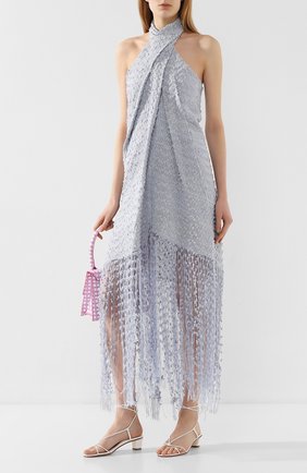 Женское платье JACQUEMUS голубого цвета по цене 85850 руб., арт. 201DR15/26334 | Фото 2 Женское платье JACQUEMUS голубого цвета, арт. 201DR15/26334 | Фото 2