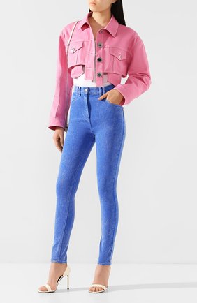 Женские джинсы BALMAIN голубого цвета по цене 61450 руб., арт. TF05460/D035 | Фото 2 Женские джинсы BALMAIN голубого цвета, арт. TF05460/D035 | Фото 2