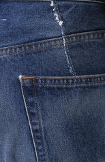 Женские джинсы MM6 синего цвета, арт. S32LA0210/S30589 | Фото 5 (Кросс-КТ: Деним; Длина (брюки, джинсы): Стандартные; Силуэт Ж (брюки и джинсы): Прямые, Бойфренды; Материал внешний: Хлопок; Детали: Потертости)