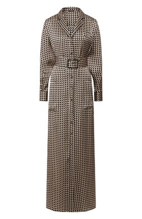Женское шелковое платье KITON коричневого цвета по цене 138000 руб., арт. D49346K09S75 | Фото 1 Женское шелковое платье KITON коричневого цвета, арт. D49346K09S75 | Фото 1