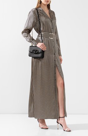 Женское шелковое платье KITON коричневого цвета по цене 138000 руб., арт. D49346K09S75 | Фото 2 Женское шелковое платье KITON коричневого цвета, арт. D49346K09S75 | Фото 2