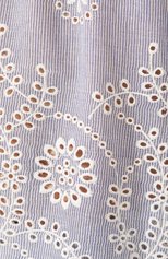 Женская блузка EVA B.BITZER голубого цвета, арт. 10310533 | Фото 5 (Женское Кросс-КТ: Блуза-пляжная одежда, Блуза-одежда; Принт: Полоска, С принтом; Длина (для топов): Стандартные; Материал внешний: Хлопок, Вискоза; Рукава: 3/4)