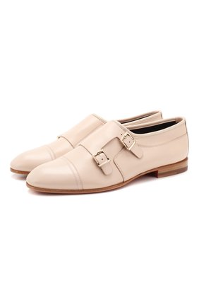 Женские кожаные монки SANTONI кремвого цвета по цене 49150 руб., арт. WUSM58694BI3TUNSP10 | Фото 1 Женские кожаные монки SANTONI кремвого цвета, арт. WUSM58694BI3TUNSP10 | Фото 1