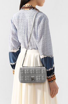 Женская сумка lola BURBERRY серого цвета по цене 91300 руб., арт. 8029312 | Фото 2 Женская сумка lola BURBERRY серого цвета, арт. 8029312 | Фото 2