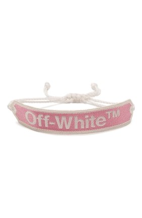 Женский текстильный браслет OFF-WHITE розового цвета по цене 7775 руб., арт. 0W0A008R20D240852701 | Фото 1 Женский текстильный браслет OFF-WHITE розового цвета, арт. 0W0A008R20D240852701 | Фото 1