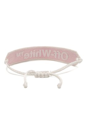 Женский текстильный браслет OFF-WHITE розового цвета по цене 7775 руб., арт. 0W0A008R20D240852701 | Фото 2 Женский текстильный браслет OFF-WHITE розового цвета, арт. 0W0A008R20D240852701 | Фото 2