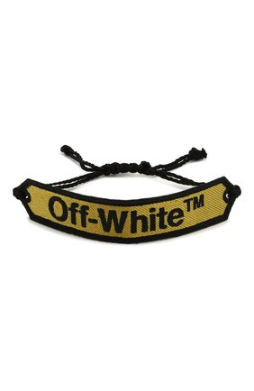 Женская текстильный браслет OFF-WHITE желтого цвета по цене 6995 руб., арт. 0W0A008R20D240856010 | Фото 1 Женская текстильный браслет OFF-WHITE желтого цвета, арт. 0W0A008R20D240856010 | Фото 1