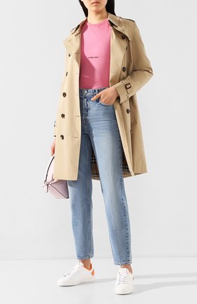 Женские кожаные кеды valentino garavani backnet VALENTINO оранжевого цвета по цене 41550 руб., арт. TW0S0M20/MSS | Фото 2 Женские кожаные кеды valentino garavani backnet VALENTINO оранжевого цвета, арт. TW0S0M20/MSS | Фото 2