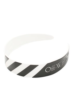 Женский ободок для волос OFF-WHITE белого цвета по цене 12950 руб., арт. 0WZG028S20PLA0010110 | Фото 2 Женский ободок для волос OFF-WHITE белого цвета, арт. 0WZG028S20PLA0010110 | Фото 2