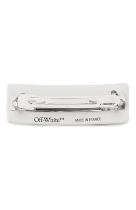 Женская заколка для волос OFF-WHITE черного цвета по цене 7775 руб., арт. 0WZG030S20PLA0011001 | Фото 2 Женская заколка для волос OFF-WHITE черного цвета, арт. 0WZG030S20PLA0011001 | Фото 2