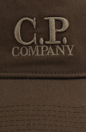 Мужской хлопковая бейсболка C.P. COMPANY хаки цвета по цене 9345 руб., арт. 08CMAC096A-005279A | Фото 3 Мужской хлопковая бейсболка C.P. COMPANY хаки цвета, арт. 08CMAC096A-005279A | Фото 3