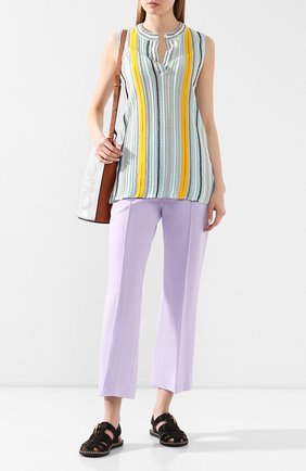 Женские брюки из вискозы M MISSONI сиреневого цвета по цене 20900 руб., арт. 2DI00115/2J0010 | Фото 2 Женские брюки из вискозы M MISSONI сиреневого цвета, арт. 2DI00115/2J0010 | Фото 2