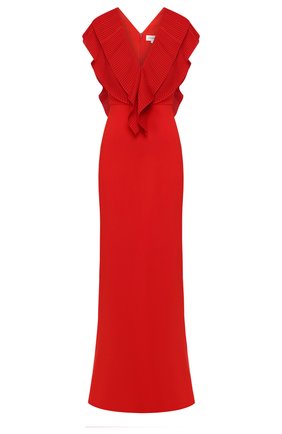 Женское платье-макси VICTORIA BECKHAM красного цвета по цене 185500 руб., арт. 1220WDR001351A | Фото 1 Женское платье-макси VICTORIA BECKHAM красного цвета, арт. 1220WDR001351A | Фото 1