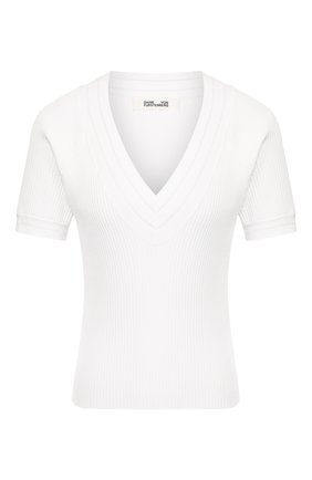 Женская пуловер из вискозы DIANE VON FURSTENBERG белого цвета по цене 15800 руб., арт. 14643DVF | Фото 1 Женская пуловер из вискозы DIANE VON FURSTENBERG белого цвета, арт. 14643DVF | Фото 1