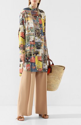 Женская рубашка LANVIN разноцветного цвета по цене 87550 руб., арт. RW-T0699I-4561-E20 | Фото 2 Женская рубашка LANVIN разноцветного цвета, арт. RW-T0699I-4561-E20 | Фото 2
