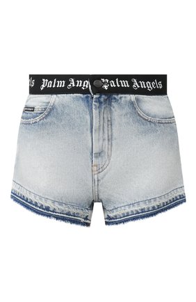 Женские джинсовые шорты PALM ANGELS голубого цвета по цене 33050 руб., арт. PWYC003S20DEN0014001 | Фото 1 Женские джинсовые шорты PALM ANGELS голубого цвета, арт. PWYC003S20DEN0014001 | Фото 1