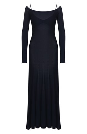 Женское платье из вискозы JACQUEMUS темно-синего цвета по цене 48700 руб., арт. 201KN06/52380 | Фото 1 Женское платье из вискозы JACQUEMUS темно-синего цвета, арт. 201KN06/52380 | Фото 1