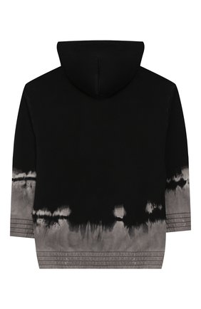 Детский хлопковое худи MARCELO BURLON KIDS OF MILAN черного цвета по цене 9680 руб., арт. 20E/B/MB/2106/0025/2-6Y | Фото 2 Детский хлопковое худи MARCELO BURLON KIDS OF MILAN черного цвета, арт. 20E/B/MB/2106/0025/2-6Y | Фото 2