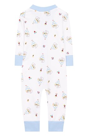Детский хлопковый комбинезон MAGNOLIA BABY голубого цвета по цене 3490 руб., арт. 837-ZP-LB | Фото 2 Детский хлопковый комбинезон MAGNOLIA BABY голубого цвета, арт. 837-ZP-LB | Фото 2