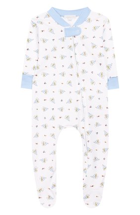 Детский хлопковый комбинезон MAGNOLIA BABY голубого цвета по цене 3490 руб., арт. 837-428P-LB | Фото 1 Детский хлопковый комбинезон MAGNOLIA BABY голубого цвета, арт. 837-428P-LB | Фото 1