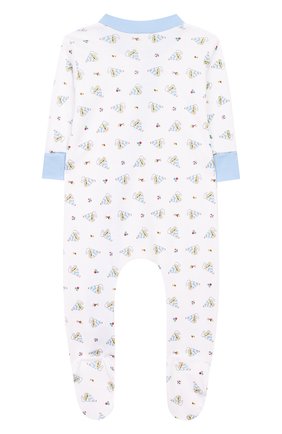 Детский хлопковый комбинезон MAGNOLIA BABY голубого цвета по цене 3490 руб., арт. 837-428P-LB | Фото 2 Детский хлопковый комбинезон MAGNOLIA BABY голубого цвета, арт. 837-428P-LB | Фото 2