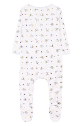 Детский хлопковый комбинезон MAGNOLIA BABY голубого цвета по цене 3490 руб., арт. 837-402P-LB | Фото 2 Детский хлопковый комбинезон MAGNOLIA BABY голубого цвета, арт. 837-402P-LB | Фото 2