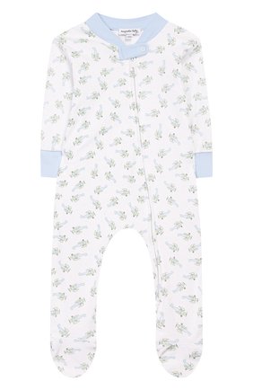 Детский хлопковый комбинезон MAGNOLIA BABY голубого цвета по цене 3490 руб., арт. 597-428P-LB | Фото 1 Детский хлопковый комбинезон MAGNOLIA BABY голубого цвета, арт. 597-428P-LB | Фото 1