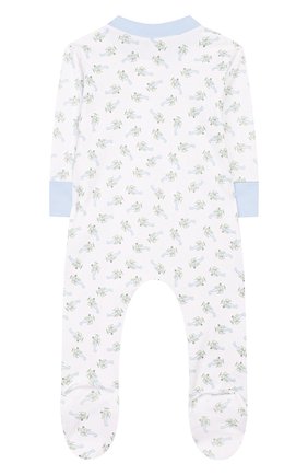 Детский хлопковый комбинезон MAGNOLIA BABY голубого цвета по цене 3490 руб., арт. 597-428P-LB | Фото 2 Детский хлопковый комбинезон MAGNOLIA BABY голубого цвета, арт. 597-428P-LB | Фото 2