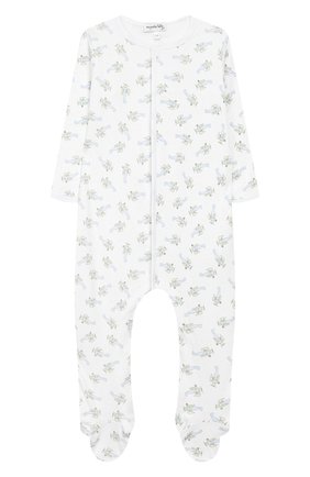 Детский хлопковый комбинезон MAGNOLIA BABY голубого цвета по цене 3490 руб., арт. 597-402P-LB | Фото 1 Детский хлопковый комбинезон MAGNOLIA BABY голубого цвета, арт. 597-402P-LB | Фото 1