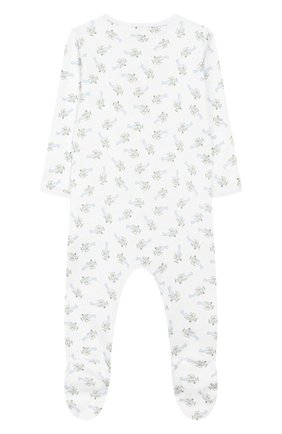 Детский хлопковый комбинезон MAGNOLIA BABY голубого цвета по цене 3490 руб., арт. 597-402P-LB | Фото 2 Детский хлопковый комбинезон MAGNOLIA BABY голубого цвета, арт. 597-402P-LB | Фото 2