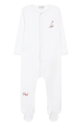 Детский хлопковый комбинезон MAGNOLIA BABY голубого цвета по цене 3870 руб., арт. 837-402-LB | Фото 1 Детский хлопковый комбинезон MAGNOLIA BABY голубого цвета, арт. 837-402-LB | Фото 1