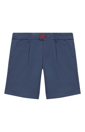 Детские хлопковые шорты BARONIO KIDS синего цвета по цене 6250 руб., арт. S2097-ICE | Фото 1 Детские хлопковые шорты BARONIO KIDS синего цвета, арт. S2097-ICE | Фото 1